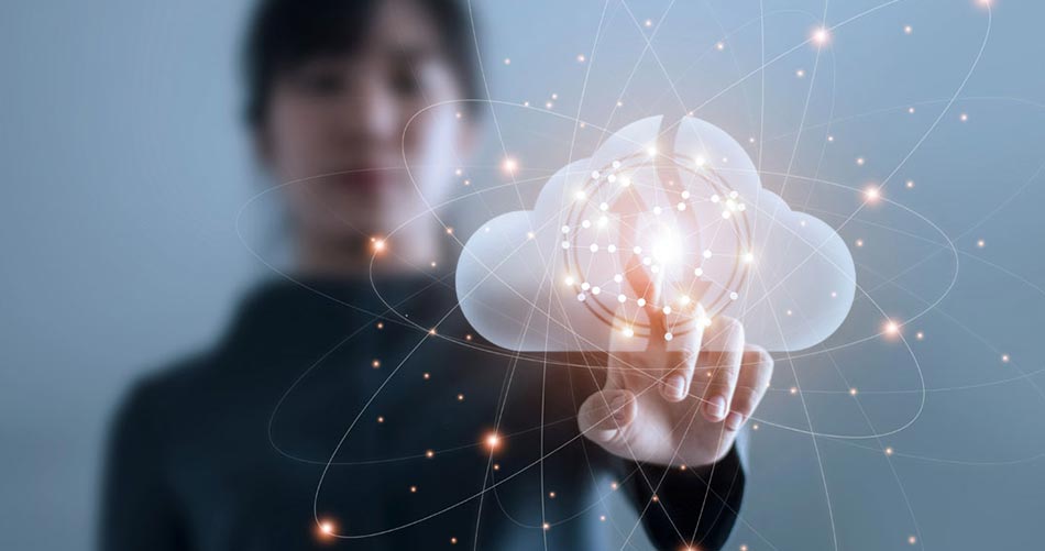 Ilustración sobre almacenamiento en la nube seguro para pymes y autónomos
