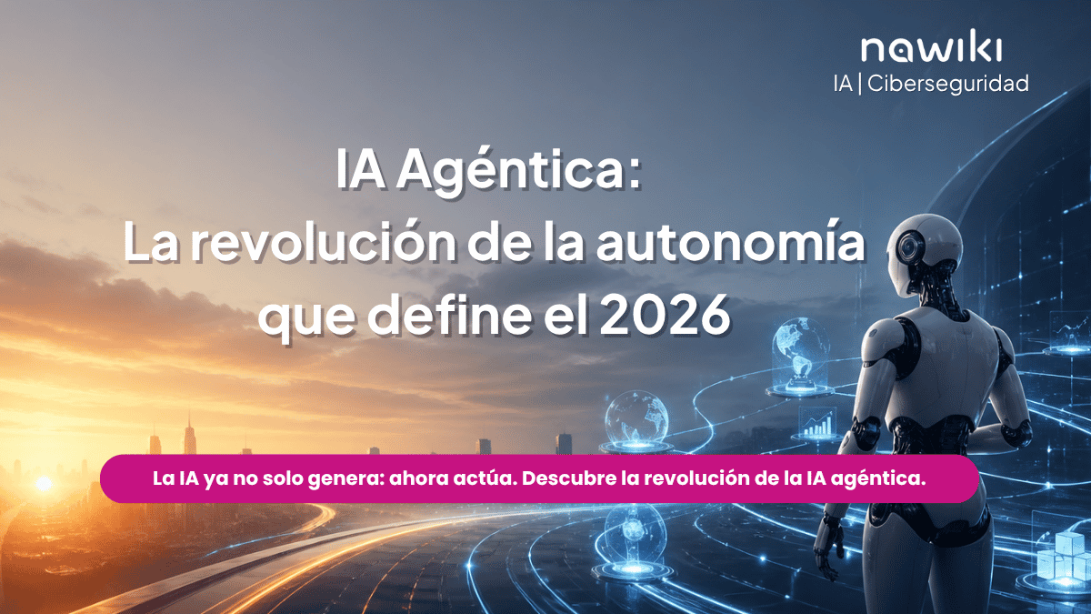 Robot humanoide representando la IA agéntica y la automatización inteligente en empresas durante 2026.